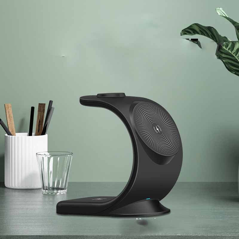 4-in-1 Wireless Charging Station - U-Shaped Nordic Design for iPhone, iWatch, AirPods & More