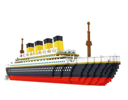 Cruise Ship DIY Model Building Blocks – Creative Building Set for Kids and Adults