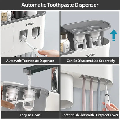 Magnetic Inverted Toothbrush Holder | Hygienic &amp; Space-Saving Design [Free Shipping]