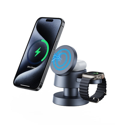 Small Night Lamp with Three-in-One Magnetic Wireless Charger