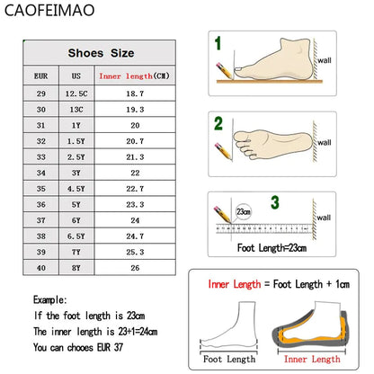 Caofeimao Roller Skate Shoes for Kids - Trendy 2-in-1 Sneakers with Wheels, Perfect for Autumn 2025