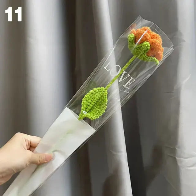 Hand-Knitted Fake Flower