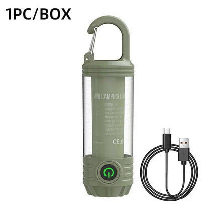 Multi Functional Camping Light Outdoor LED Night Riding Light Rechargeable Flashlight Night Light Waterproof Travel Light