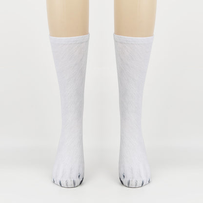 3D Animal Foot Print Socks Printed Socks