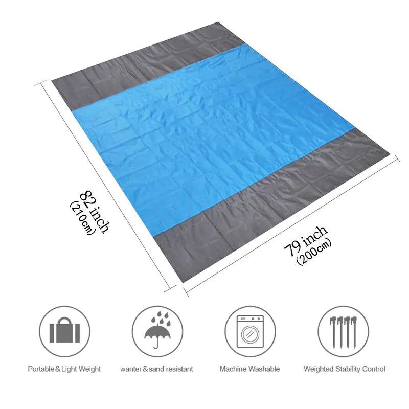 Ultimate Sand-Free Beach Mat – Large Waterproof and Quick-Dry Outdoor Blanket