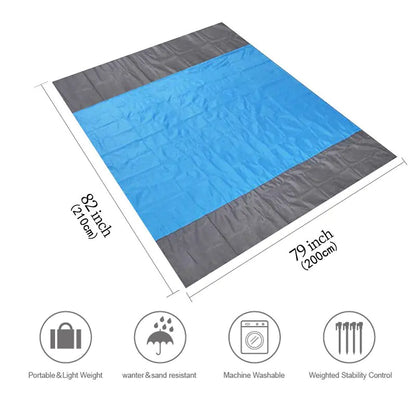 Ultimate Sand-Free Beach Mat – Large Waterproof and Quick-Dry Outdoor Blanket