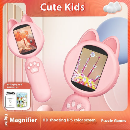 HD Handheld Electronic Magnifying Glass With Screen Digital Microscope