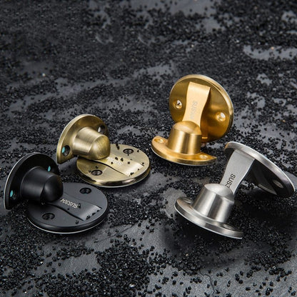 Magnet Door Stops Door Stopper Stainless Steel Magnetic Door Holder Glass Door Hidden Toilet Doorstop Furniture Hardware