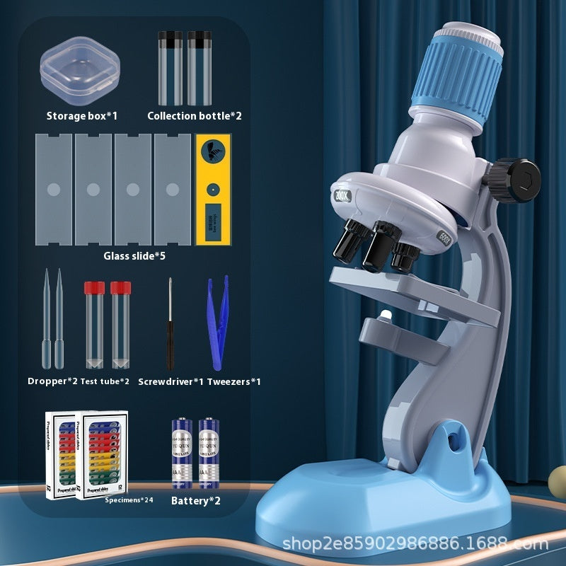 Microscope 1200 Times Professional Scientific Equipment Elementary School Educational Toys