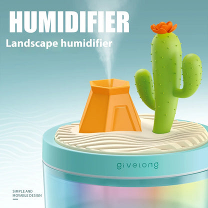 USB Small Humidifier with Night Lamp – Unique Vase and Animal Designs