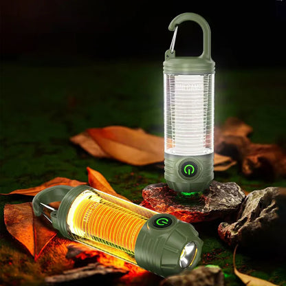 Multi Functional Camping Light Outdoor LED Night Riding Light Rechargeable Flashlight Night Light Waterproof Travel Light