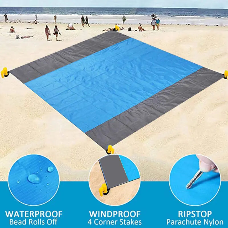 Ultimate Sand-Free Beach Mat – Large Waterproof and Quick-Dry Outdoor Blanket