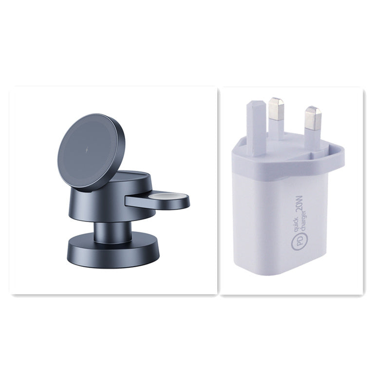 Small Night Lamp with Three-in-One Magnetic Wireless Charger