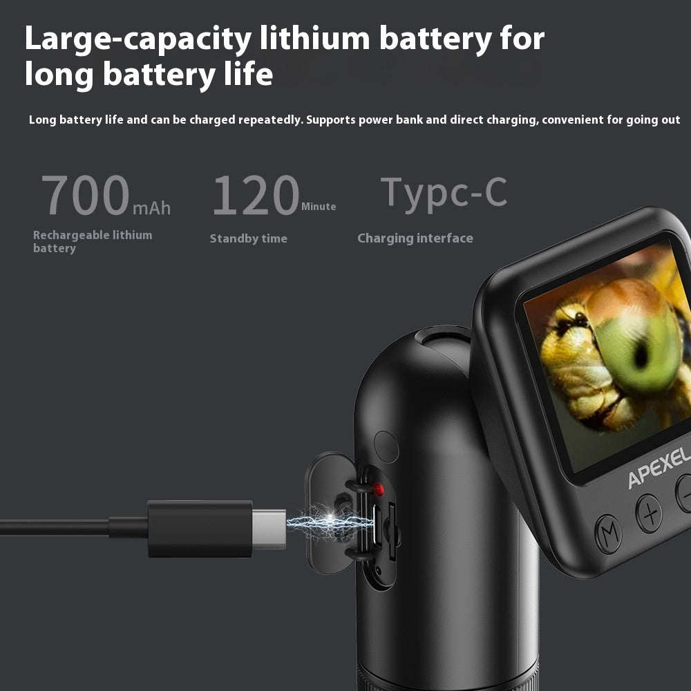 High Clearness Magnifying Photo With Screen Digital Microscope