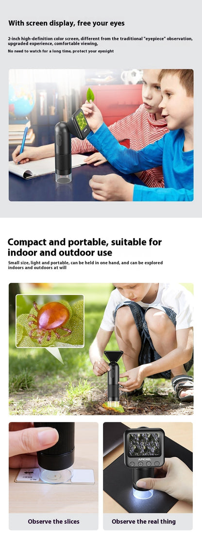High Clearness Magnifying Photo With Screen Digital Microscope