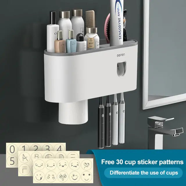 Magnetic Inverted Toothbrush Holder | Hygienic &amp; Space-Saving Design [Free Shipping]