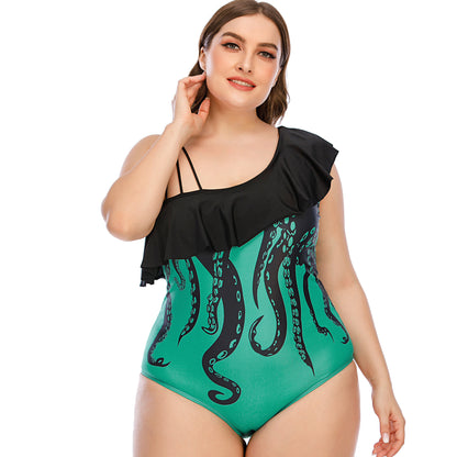 Women's Fashion Printed One-piece Swimsuit