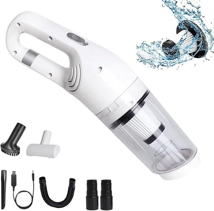 Hand Held Vacuum Cordless: Handheld Vacuum Cleaner Rechargeable Car Vacuum with 120W High Power, Lightweight Mini Vacuum, Wet Dry Small Hand Held Vacuum Cleaner for Car, Pet & Home
