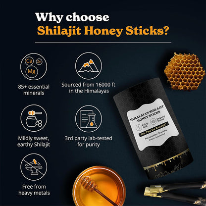 30 STICKS Xilaizhi Honey Stick Shilajit Honey Sticks