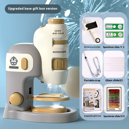 Portable Children's Microscope 200 Times HD Scientific Experiment Suit