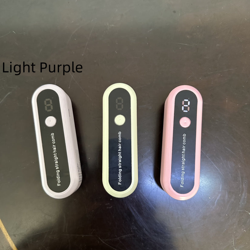 Straight Comb Wireless Charging Portable Negative Ion Hair Straightener