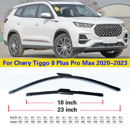 Car Front Rear Window Wiper Blades For Chery Tiggo 8 Plus Pro Max 2020 2021 2022 2023 Car Accessories Silicone 23"+18"+10"