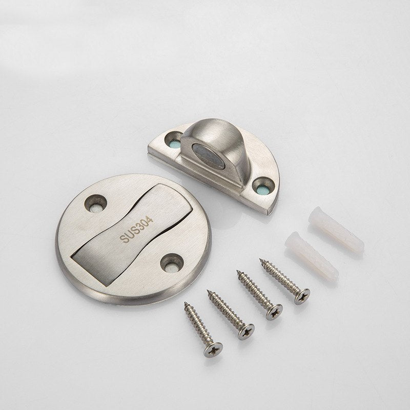 Magnet Door Stops Door Stopper Stainless Steel Magnetic Door Holder Glass Door Hidden Toilet Doorstop Furniture Hardware