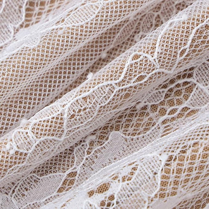 فستان ماكسي أنيق عتيق من الدانتيل بأكمام طويلة