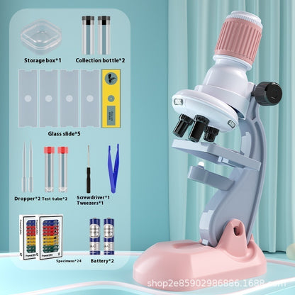 Microscope 1200 Times Professional Scientific Equipment Elementary School Educational Toys