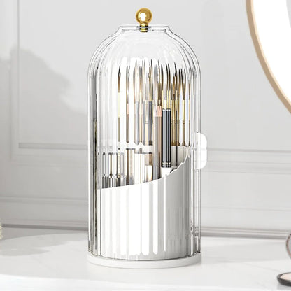 منظم مكياج مقاوم للغبار وأحمر الشفاه وقلم الحواجب وصندوق تخزين ظلال العيون