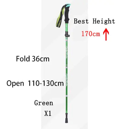 Foldable Outdoor Trekking Pole – Lightweight Adjustable Hiking Stick for Camping and Walking