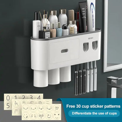 Magnetic Inverted Toothbrush Holder | Hygienic &amp; Space-Saving Design [Free Shipping]