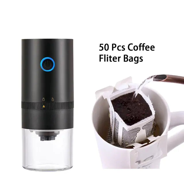 Perfect Your Brew: Portable Electric Coffee Grinder with Ceramic Burrs