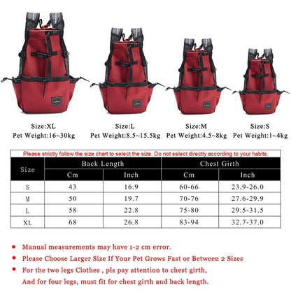 حقيبة ظهر خارجية للكلاب الأليفة