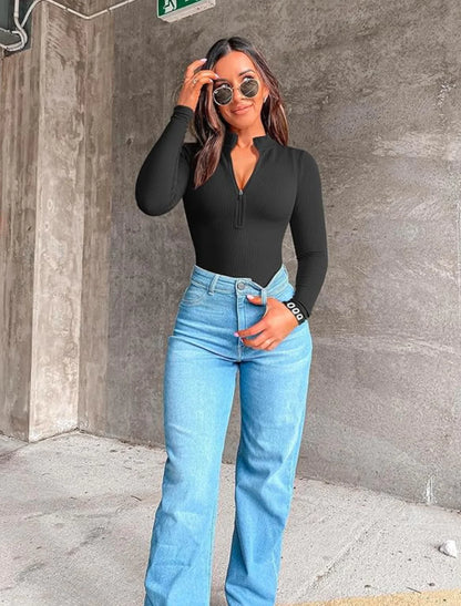 Women's Zip-Up Body Suit