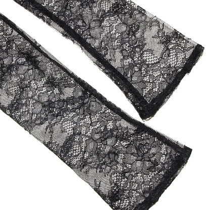 فستان ماكسي أنيق عتيق من الدانتيل بأكمام طويلة