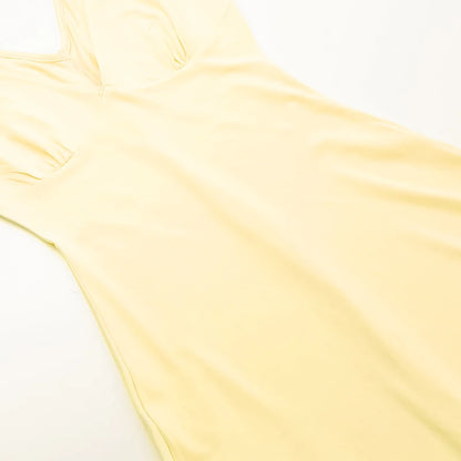 Elegant Sleeveless Ruffles Sexy Long Dress For Women Summer New Deep V-Neck Backless Thigh High Split Maxi Dress