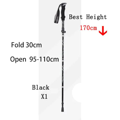 Foldable Outdoor Trekking Pole – Lightweight Adjustable Hiking Stick for Camping and Walking