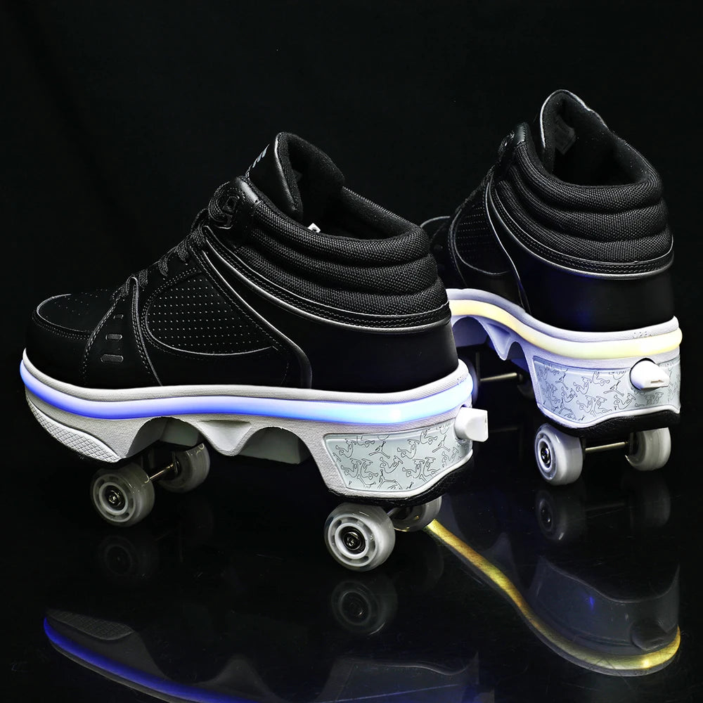 Shining Roller Skate Shoes – Stylish, Versatile, and Fun Footwear for Walking and Skating