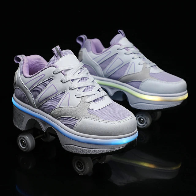 Shining Roller Skate Shoes – Stylish, Versatile, and Fun Footwear for Walking and Skating