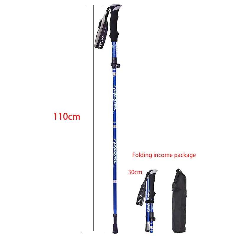 Foldable Outdoor Trekking Pole – Lightweight Adjustable Hiking Stick for Camping and Walking