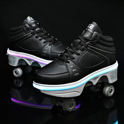 Shining Roller Skate Shoes – Stylish, Versatile, and Fun Footwear for Walking and Skating