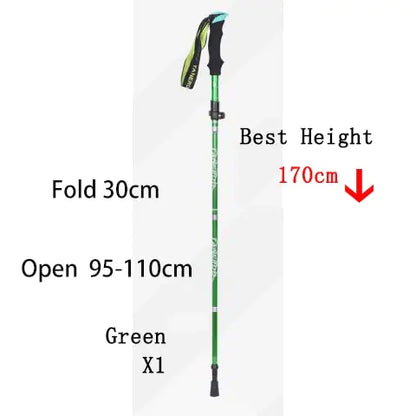 Foldable Outdoor Trekking Pole – Lightweight Adjustable Hiking Stick for Camping and Walking