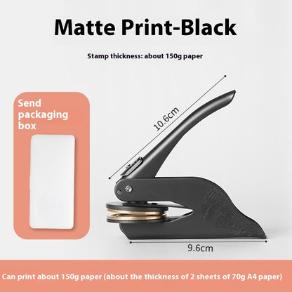 Embossed Pliers Seal Desktop Portable