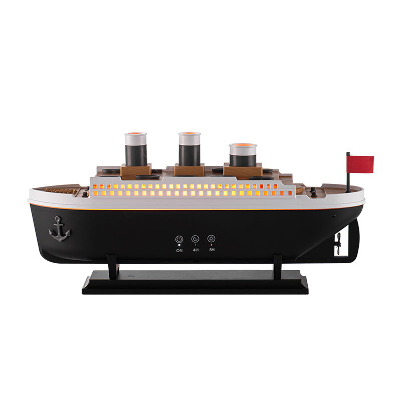 Steamship Diffuser with Colorful LED Lights – Essential Oil Humidifier &amp; Night Light
