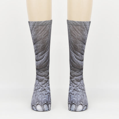 3D Animal Foot Print Socks Printed Socks