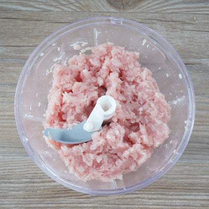 Hand-Pull Vegetable Cutter – Manual Food Chopper with String Pull Mechanism