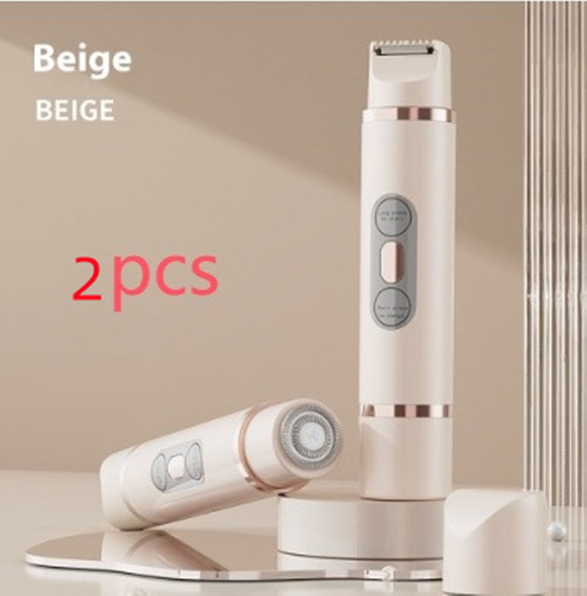 Dual-Head Electric Shaver Painless Women's Epilator Bikini Hair Removal Device Automatic Hair Trimmer Underarm Facial Lips Leg