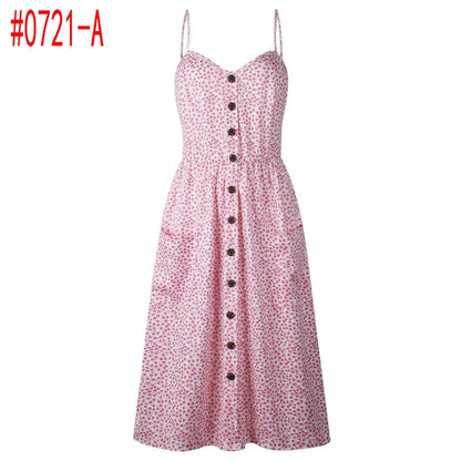 Bohemian Floral Tunic Beach Dress