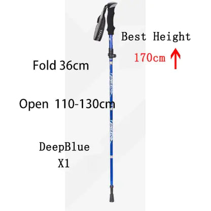 Foldable Outdoor Trekking Pole – Lightweight Adjustable Hiking Stick for Camping and Walking